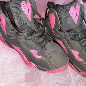 Jordan sneakers pink and black size 7.5